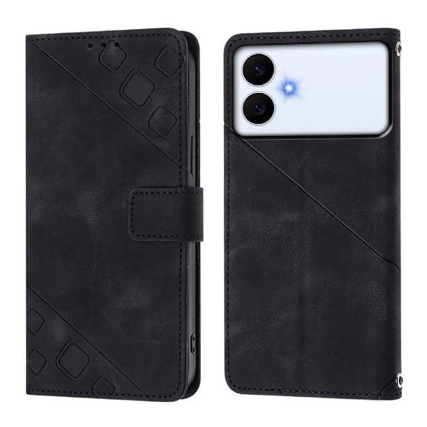 Funda Cartera para Samsung Galaxy S26 Edge con Soporte y Ranuras, Resistente a Golpes y Rayones Negro