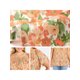 thumbnail image 5 of GRACE & GRANDEUR Blusas de Vacaciones de Verano con Estampado Floral para Mujer de Talla Grande, Cuello con Lazo y Mangas con Volantes 3X Naranja, 5 of 6