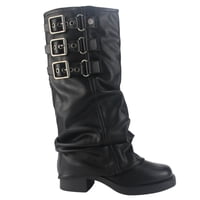 Bota Chalada Mujer Biker-7 Negro Casual