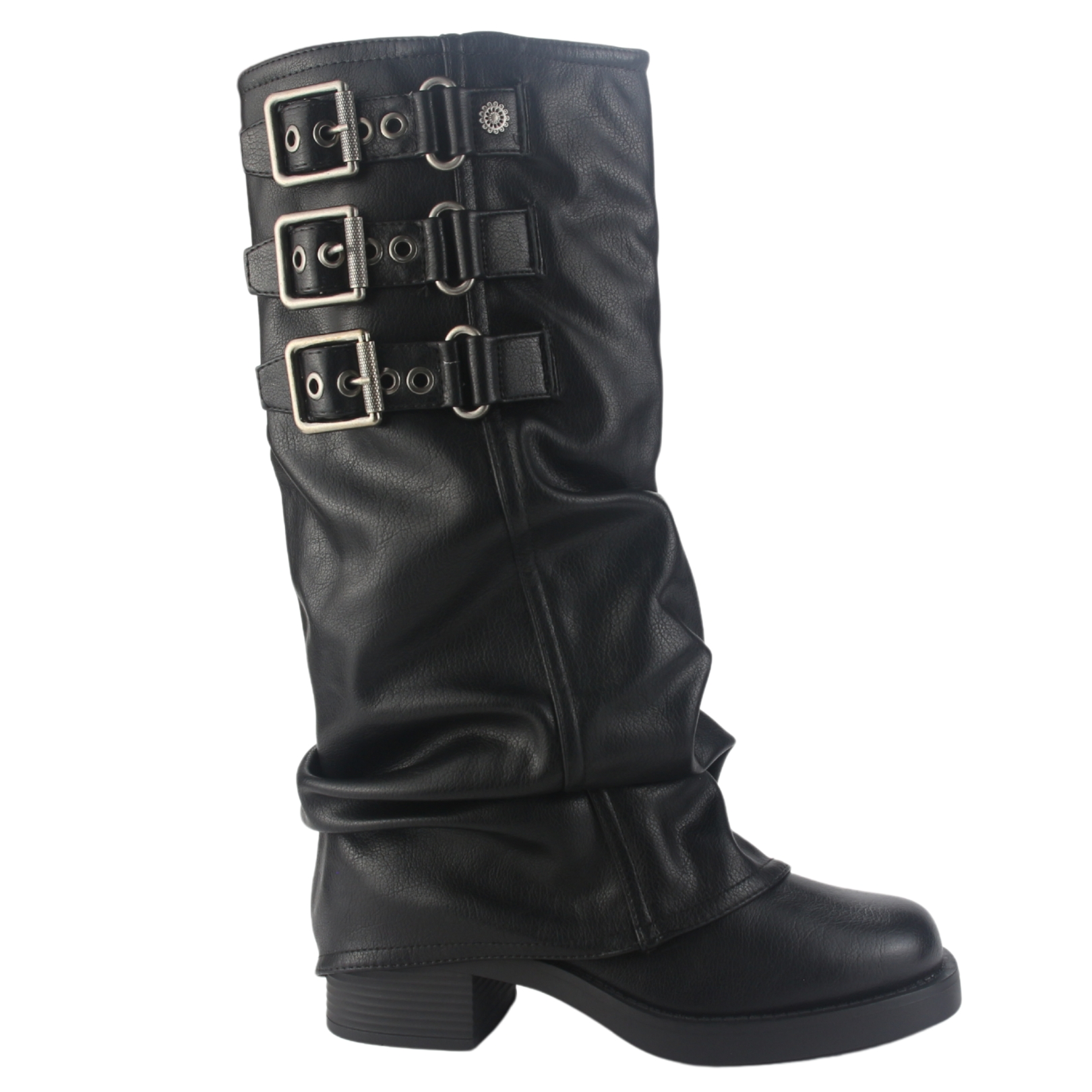 Bota Chalada Mujer Biker-7 Negro Casual
