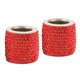 thumbnail image 1 of 2x Crystal Diamond Car Reposacabezas Reposacabezas Collares Anillos Decoraciones Rojo, 1 of 5