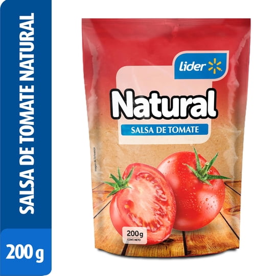 Salsa De Tomate Natural Bolsa 200 g Lider