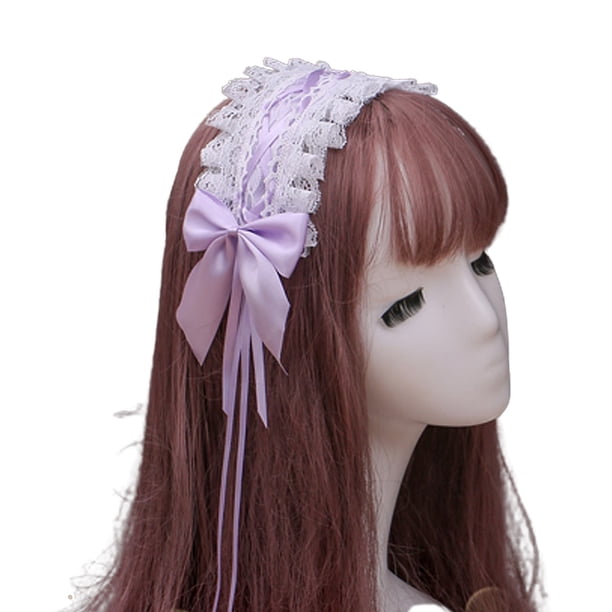 Tocado de sirvienta, accesorios para el cabello de encaje, lindas diademas, horquilla dulce