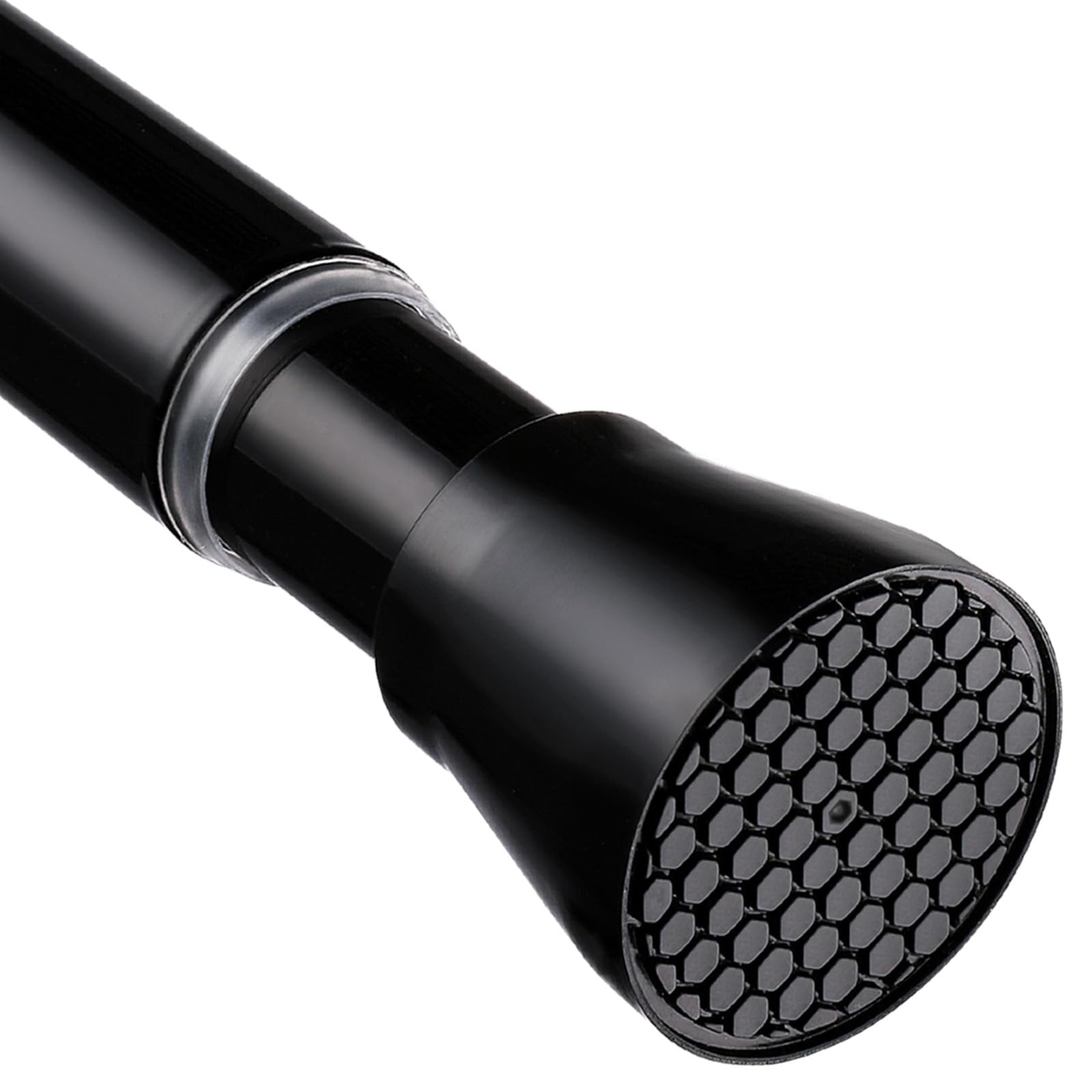 Barra De Cortina De Ducha Mexau Black Tension 102-185 Cm, Acero
