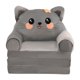 thumbnail image 1 of Sofá Plegable Para Ni?os Lindo Sillón Cómodo Para La Sala De Estar Dormitorio De Sala De Estar Gris, 1 of 2