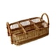 thumbnail image 5 of Cesta para utensilios, soporte para cubiertos, organizador portátil de cubiertos de ratán de bambú, soporte para utensilios para picnic, fiesta, encim 6 cuadrícula, 5 of 5