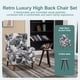thumbnail image 1 of Coffee Table & Armchair Set,Vintage Luxury Style, a high-back reading chair (Antique White + Gray) & a solid wood coffee table (Walnut-Tone) , suitable for living rooms and bedroom relaxation areas, 1 of 3