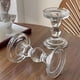 thumbnail image 3 of Set De 2 Candelabro Portavela Cristal Centro Mesa 11 5cm Jhn, 3 of 3