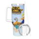 thumbnail image 3 of Código: KND Vaso aislado de acero inoxidable con asa, diseño temático, regalo para familia, amigos y fans; incluye pajita y encaja en el portavasos estándar, 40 oz, 3 of 6