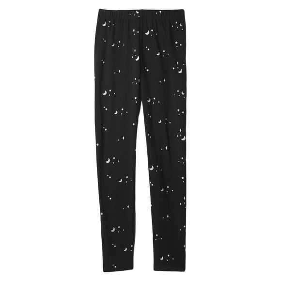 Leggings GAP para niñas, algodón negro verdadero, L, con bolsillos