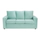 thumbnail image 1 of Sofa Kendy 3c Felpa 30 Verde Agua, 1 of 6