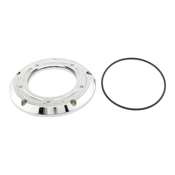 Cubierta Derby de embrague para motocicleta, suministros de fácil instalación de Metal para Flhtchuse3 Electra Fxdc Super Glide Plata