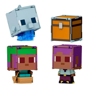 Figuras De Acción Mattel Minecraft Flippin' Figs, Paquete De 2
