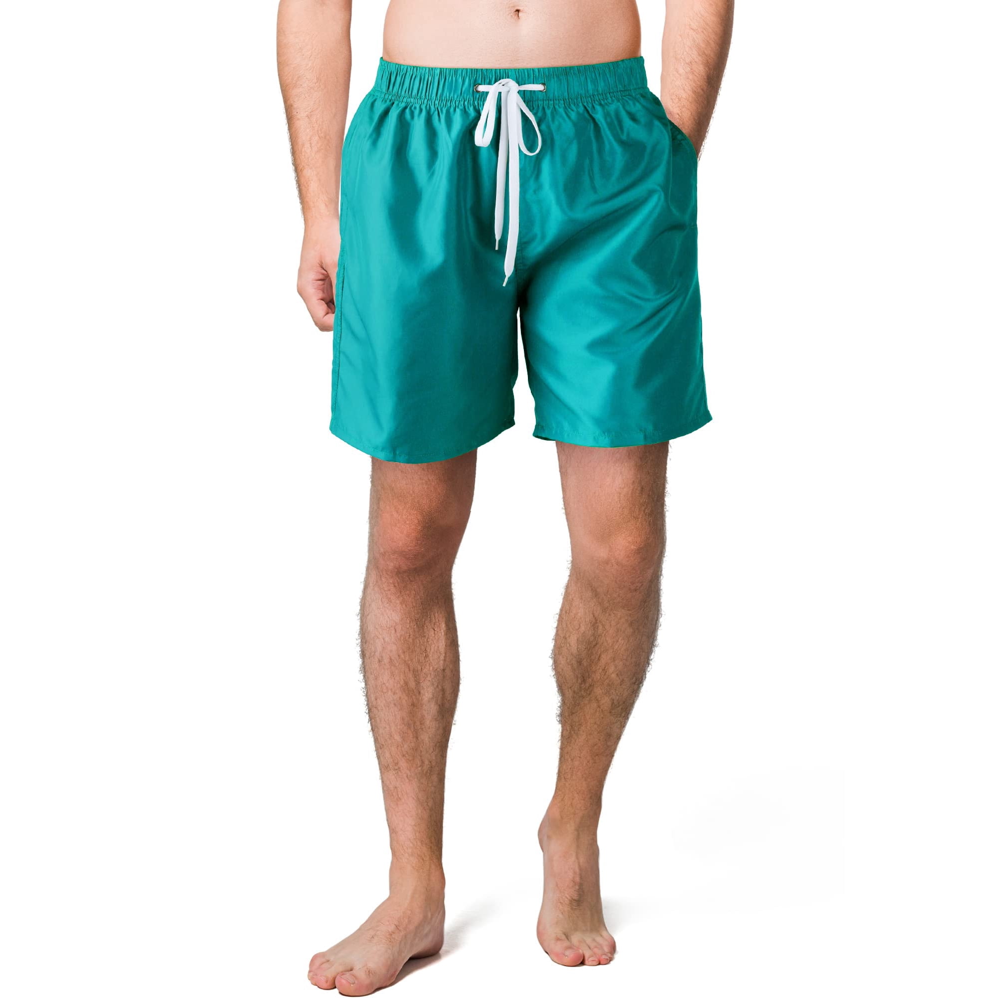 Scotamalone - Shorts De Baño De Secado Rápido Para Hombre Verde Oscuro 18 Cm