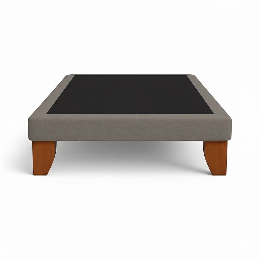 Vitelio - Base De Cama 1 Plaza Color Gris