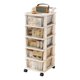 thumbnail image 1 of Carro De Almacenamiento De 5 Capas Tipo Cajón Cocina Y Baño Blanco, 1 of 8