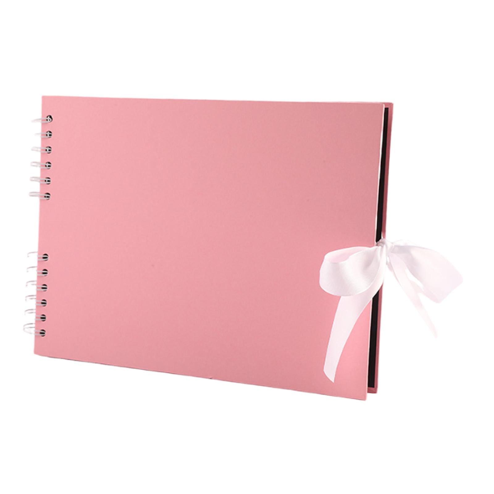 Magideal - Álbum De Recortes De 80 Páginas, Regalo Significativo, Recuerdos, Álbum De Fotos Elegante Para Hacer Tú Mismo, Álbum De Recortes Para Pareja, Aniversa Rosa