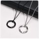 thumbnail image 3 of Collar Vikingo Titanio Circulo Runas Nordicas, 3 of 3