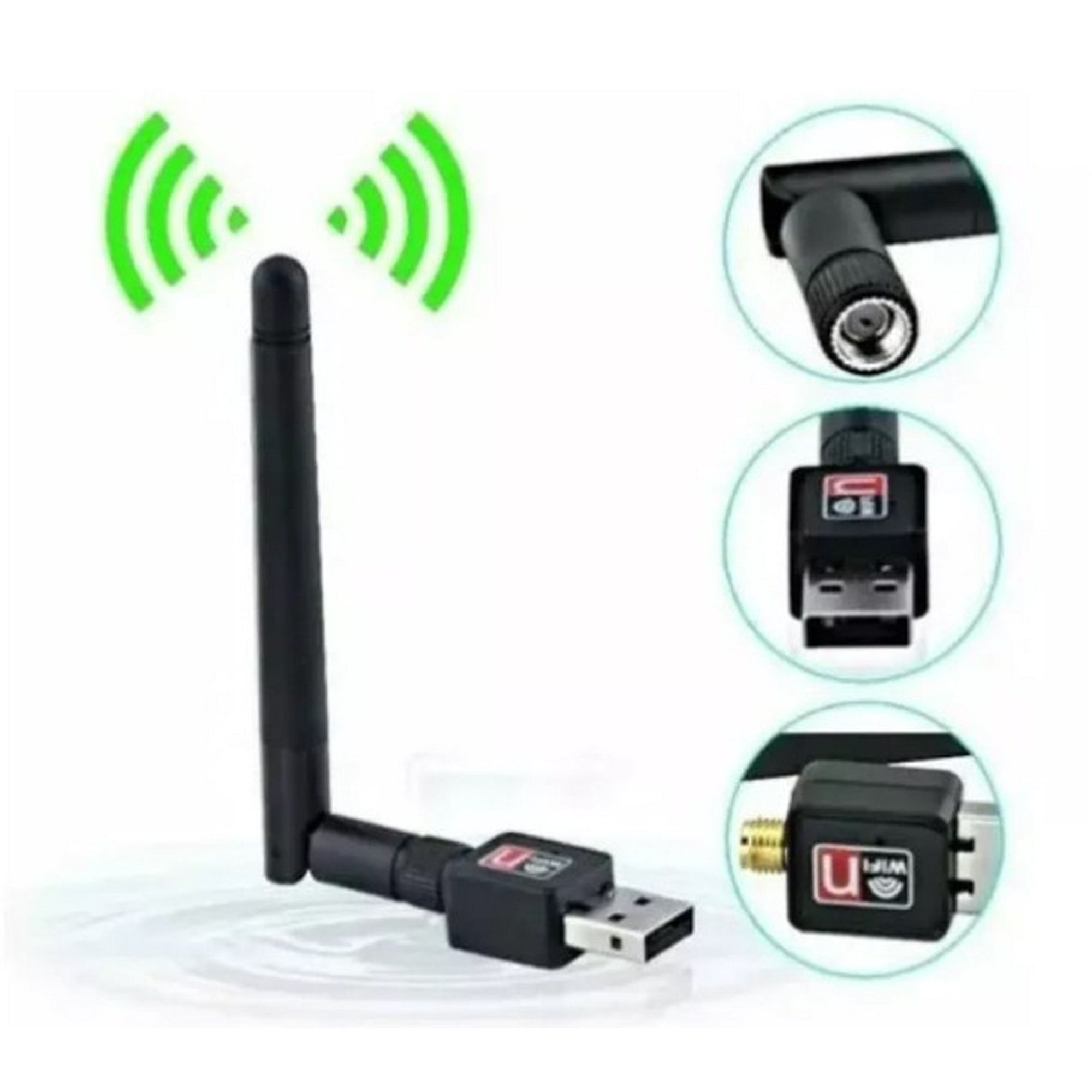 Genérico - Antena Adaptador Lan Wifi Usb 2.0 1.200 Mbps