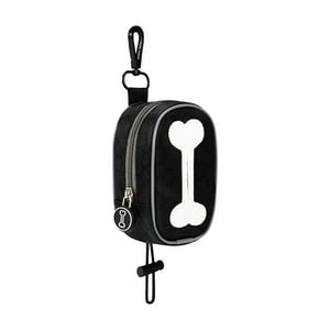 Genérico - Dispensador De Bolsas De Basura Para Perros, Soporte Para Bolsas Para Excrementos De Perros, Para Viajes, Acampadas, Caminatas, Color Negro