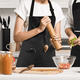 thumbnail image 3 of Delantal Perchera Cocina Anti-Grasa y Anti-Manchas Ajustable Negro, 3 of 3