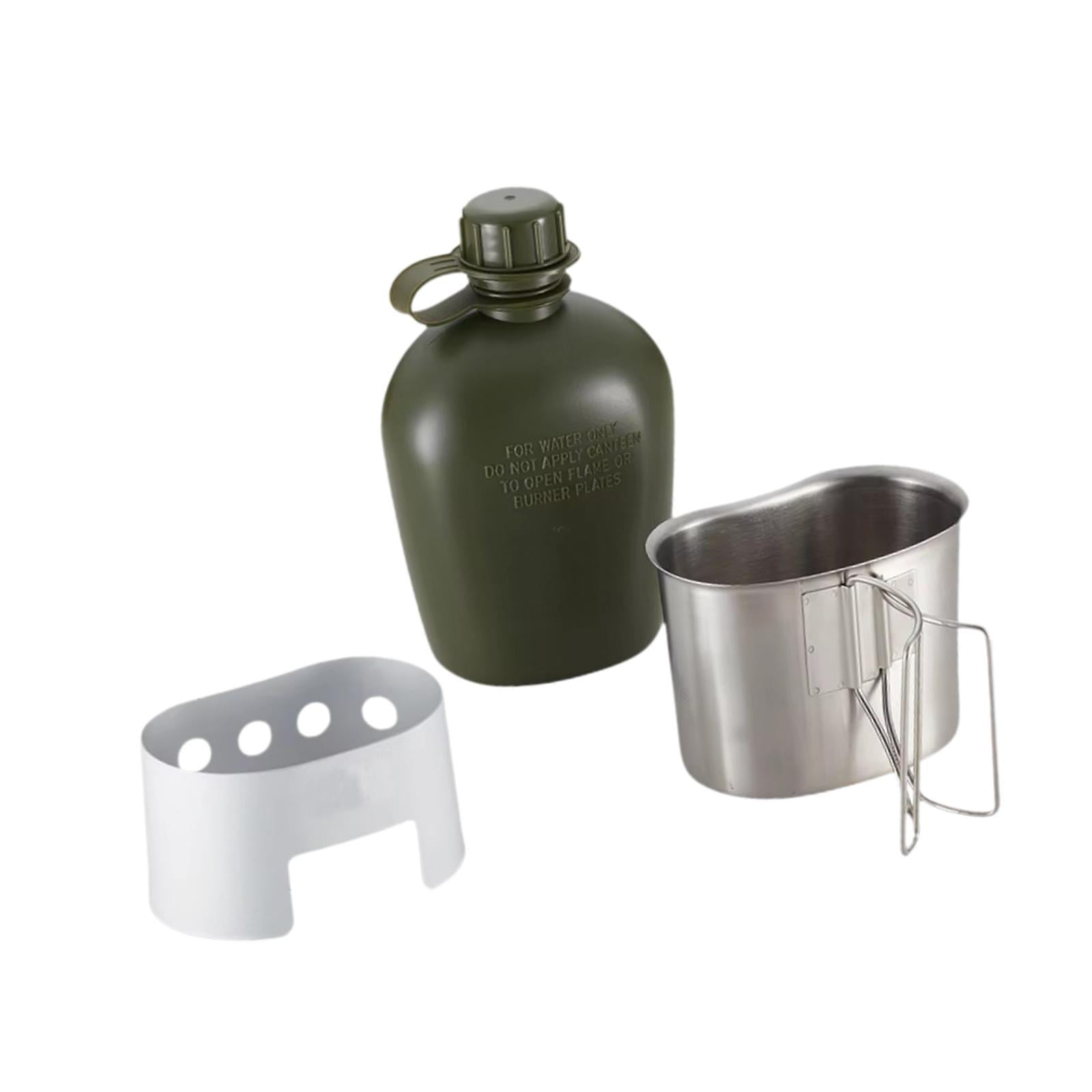 Magideal - Juego De Botellas De Agua Militares, Kit Completo De Artículos Esenciales Para Acampar, Equipo De Entrenamiento Militar Resistente, Accesorios Para Di
