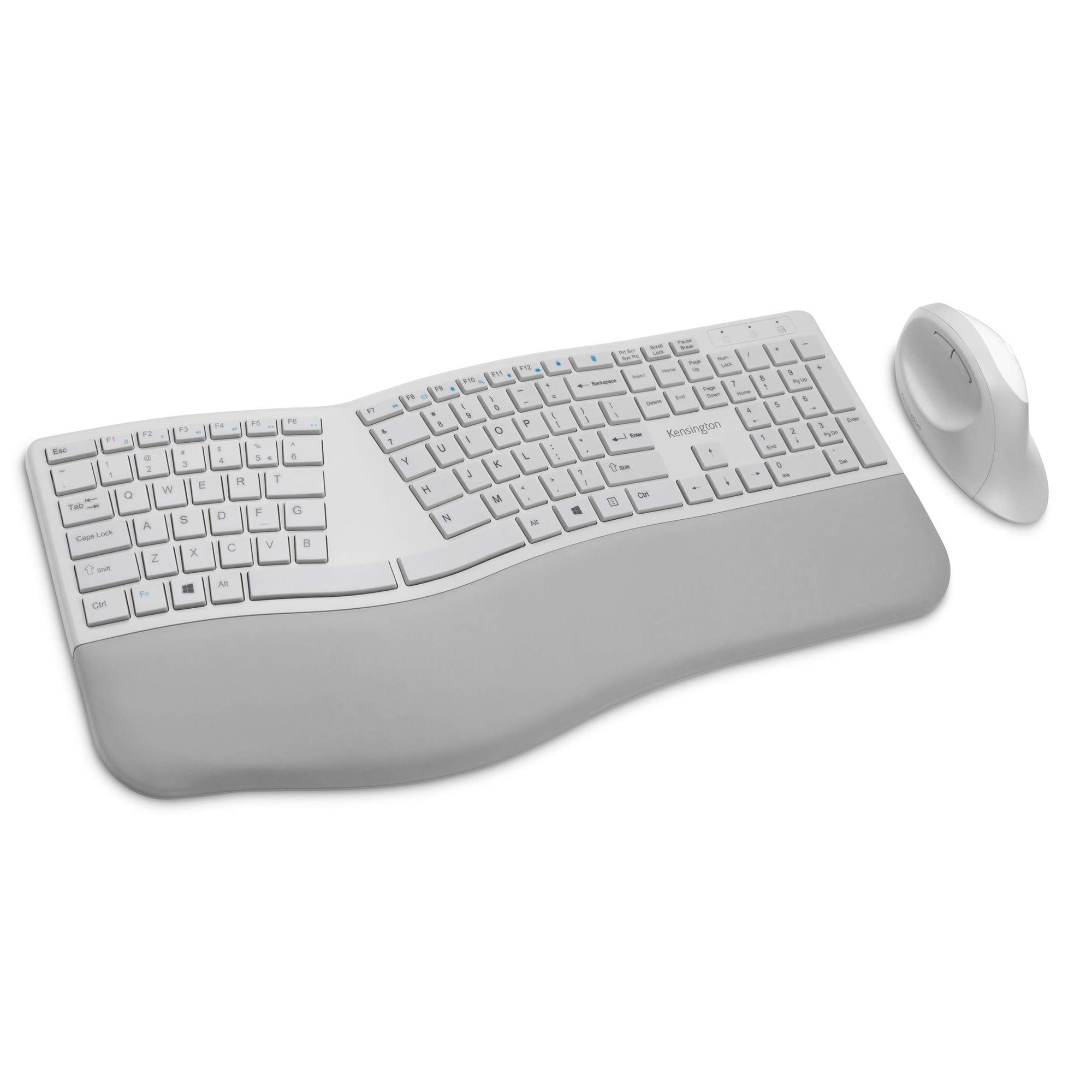 Teclado Y Mouse Inalámbricos Ergonómicos Kensington Pro Fit Gris