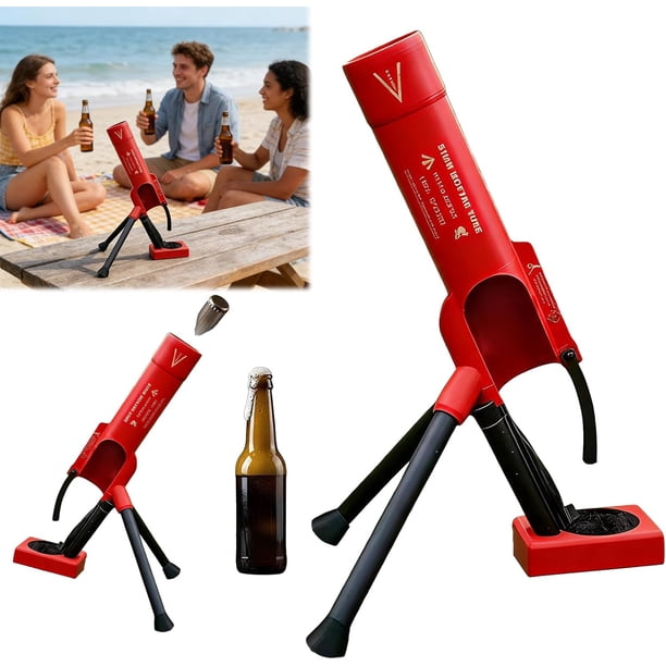 Abridor cerveza botella forma mortero 51mm táctico lanzador chapas base 6.6cm manos libres