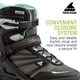 thumbnail image 4 of Patín Rollerblade Zetrablade para mujer, color negro/azul claro, 4 of 7