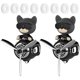 thumbnail image 1 of Ambientadores para coche Dhocwuotl con diseño de oso piloto y 8 tabletas de fragancia, 1 of 6