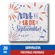 thumbnail image 1 of Servilletas Doble Hoja Style Fiestas Patrias Viva El 18, 20 Un, 1 of 2
