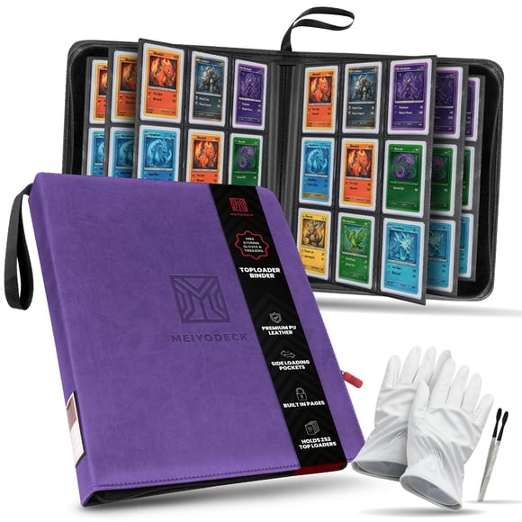 Classeur para toploaders Meiyodeck con capacidad para 252 toploaders, 9 bolsillos