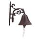 thumbnail image 2 of Timbre de puerta de estilo retro, accesorios de decoración de jardín, campana de pared de carillón de escultura, para casa de de pare , Campana de vid, 2 of 5