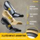 thumbnail image 4 of Espinillera Elite Sports Juvenil Talla Mediana Negra, 4 of 6