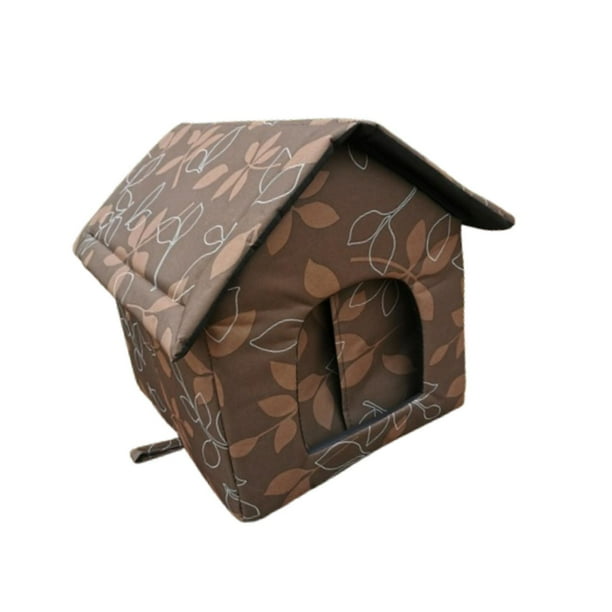 Casa Para Gatos Exterior Impermeable Y Cálida - Refugio Plegable Para Invierno, Gatos Callejeros O Mascotas