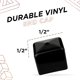 thumbnail image 2 of Tapones para orificios de plástico Prescott Plastics 12.7 mm cuadrados negros, paquete de 4, 2 of 6
