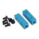 thumbnail image 3 of 2 Piezas De Soporte De Servo RC, Accesorio De Bricolaje Fácil De Instalar Para El Modelo 1/10 CW01 RC Car Azul, 3 of 5