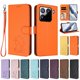 thumbnail image 3 of Funda de Gato tipo Libro para Xiaomi 15 Pro, Naranja, 3 of 6