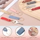 thumbnail image 3 of Uxcell 20 Pcs Blanks de Llavero de Cuero PU a Granel Kit de Llavero de Cuero para Grabado Láser con Anillos de Llave para Suministros de Bricolaje Regalos (Azul, 5.3" x 0.8"), 3 of 6
