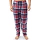 thumbnail image 1 of Pantalón de pijama IZOD para hombre, forro polar de microgamuza, color rojo, 1 of 4