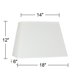 thumbnail image 4 of Pantalla Springcrest rectangular de lino marfil 36 × 46 × 30 cm, 4 of 7