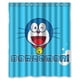 thumbnail image 1 of Cortina de ducha Doraemon, juego de cortina de baño con ganchos, tamaño 60 x 72 pulgadas, 1 of 3