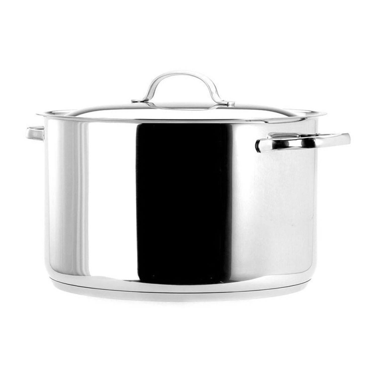 Olla Recta Con Tapa 10lt Acero Inoxidable 28cm Basic Lacor