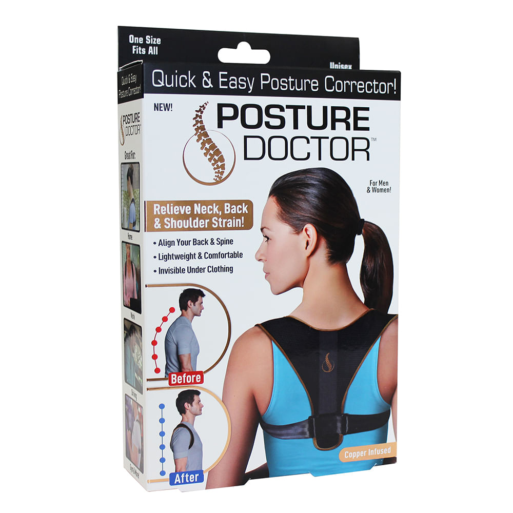 Swiss Nature Labs - Faja Correctora De Postura Y Espalda Unisex Posture Doctor Para Molestias En La Espalda