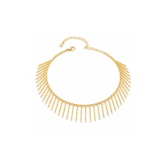 Collar Rayos de Sol con Baño de Oro 18K