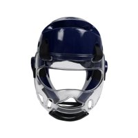 Ioensy - Karate Headgear Taekwondo Head Gear Para Sparring Fighting Taekwondo Training Blue L