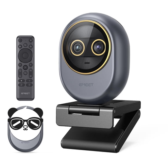 Webcam EMEET Piko de doble cámara 4K para streaming con zoom de 11X