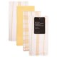 thumbnail image 5 of Juego de 4 toallas MosJos 46 × 71 cm amarillas y blancas con tejido waffle, 5 of 9