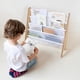 thumbnail image 4 of Estante para libros 3 Sprouts Kids con tela reciclada, 4 niveles, cabestrillo azul, 4 of 7