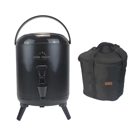 PU FOAM CAMPING AISLAMIENTO AISLAMIENTO BUCKET BEBIDA DE DOCLEO PARA PICNIC NEGRO 6L